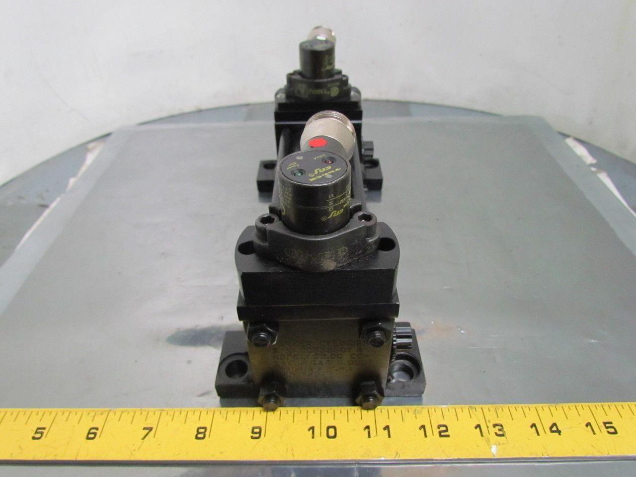 Parker 02.00 CC2ANUS14AC 5.000 Pneumatic Air Cylinder 2" Bore 5"Stroke w/sensors