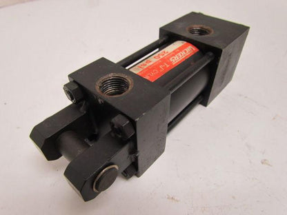 Vickers T-J TE10CACA Pneumatic Air Cylinder 1-1/2" Bore 1" Stroke Clevis Mount