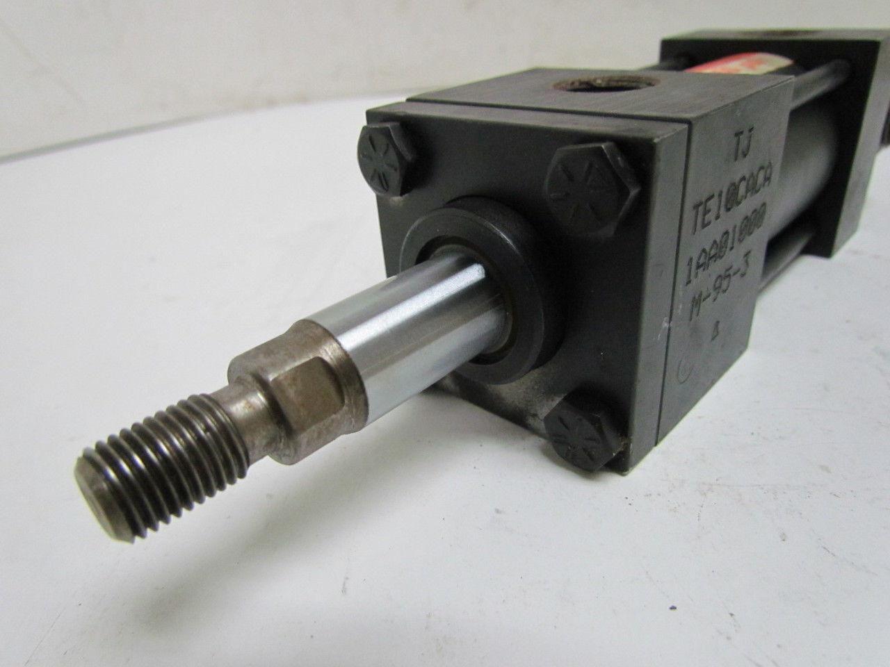 Vickers T-J TE10CACA Pneumatic Air Cylinder 1-1/2" Bore 1" Stroke Clevis Mount