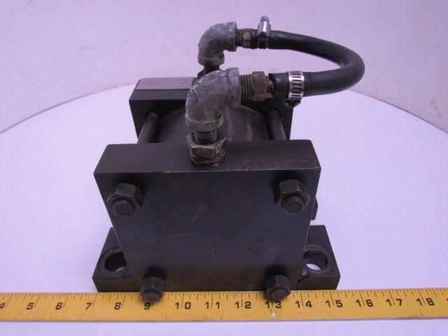 Parker R2A 5X1 Pneumatic Air Cylinder 5" Bore 1" Stroke Side Lug Mount