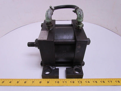 Parker R2A 5X1 Pneumatic Air Cylinder 5" Bore 1" Stroke Side Lug Mount