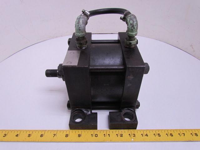 Parker R2A 5X1 Pneumatic Air Cylinder 5" Bore 1" Stroke Side Lug Mount