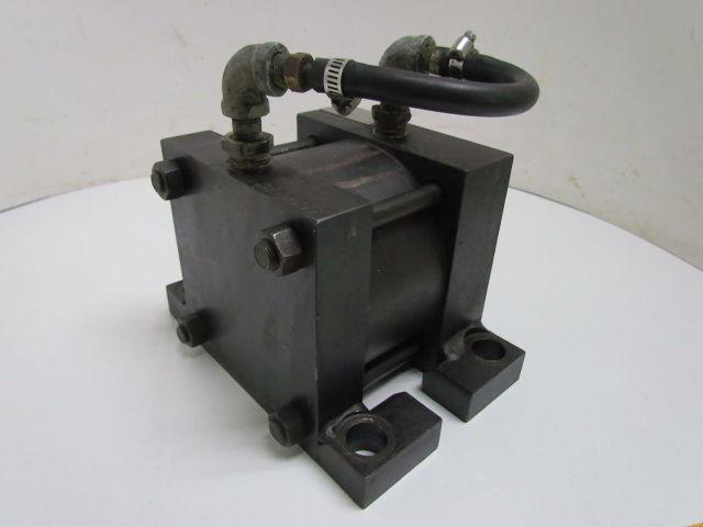 Parker R2A 5X1 Pneumatic Air Cylinder 5" Bore 1" Stroke Side Lug Mount