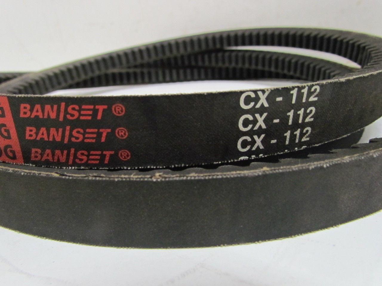 Bando Power King CX-112 Cogged V-Belt CX-Section 7/8" Wide 116" Outer Length