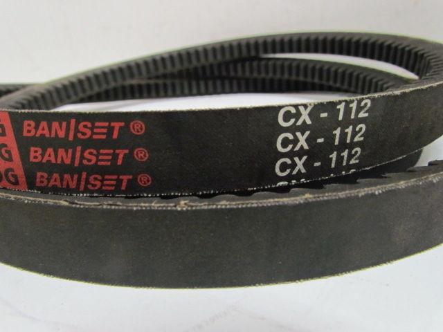 Bando Power King CX-112 Cogged V-Belt CX-Section 7/8" Wide 116" Outer Length