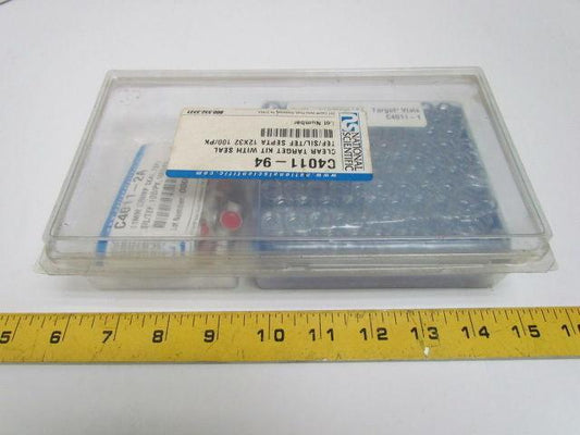 Scientific C4011-94 C4011-1 Clear Glass Target Vial Kit w/Seal 12x32mm 2mL 100pk