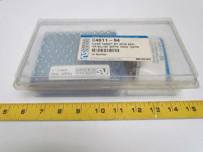 Scientific C4011-94 C4011-1 Clear Glass Target Vial Kit w/Seal 12x32mm 2mL 100pk