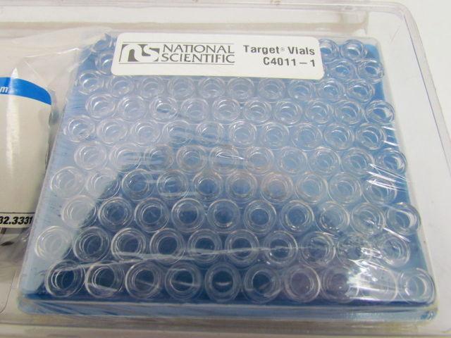 Scientific C4011-94 C4011-1 Clear Glass Target Vial Kit w/Seal 12x32mm 2mL 100pk