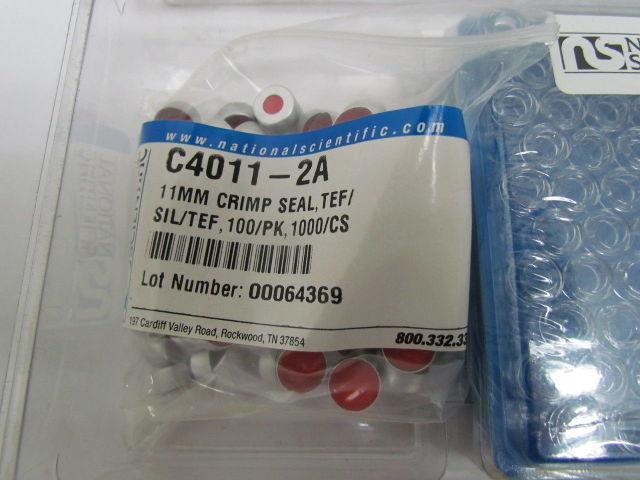 Scientific C4011-94 C4011-1 Clear Glass Target Vial Kit w/Seal 12x32mm 2mL 100pk