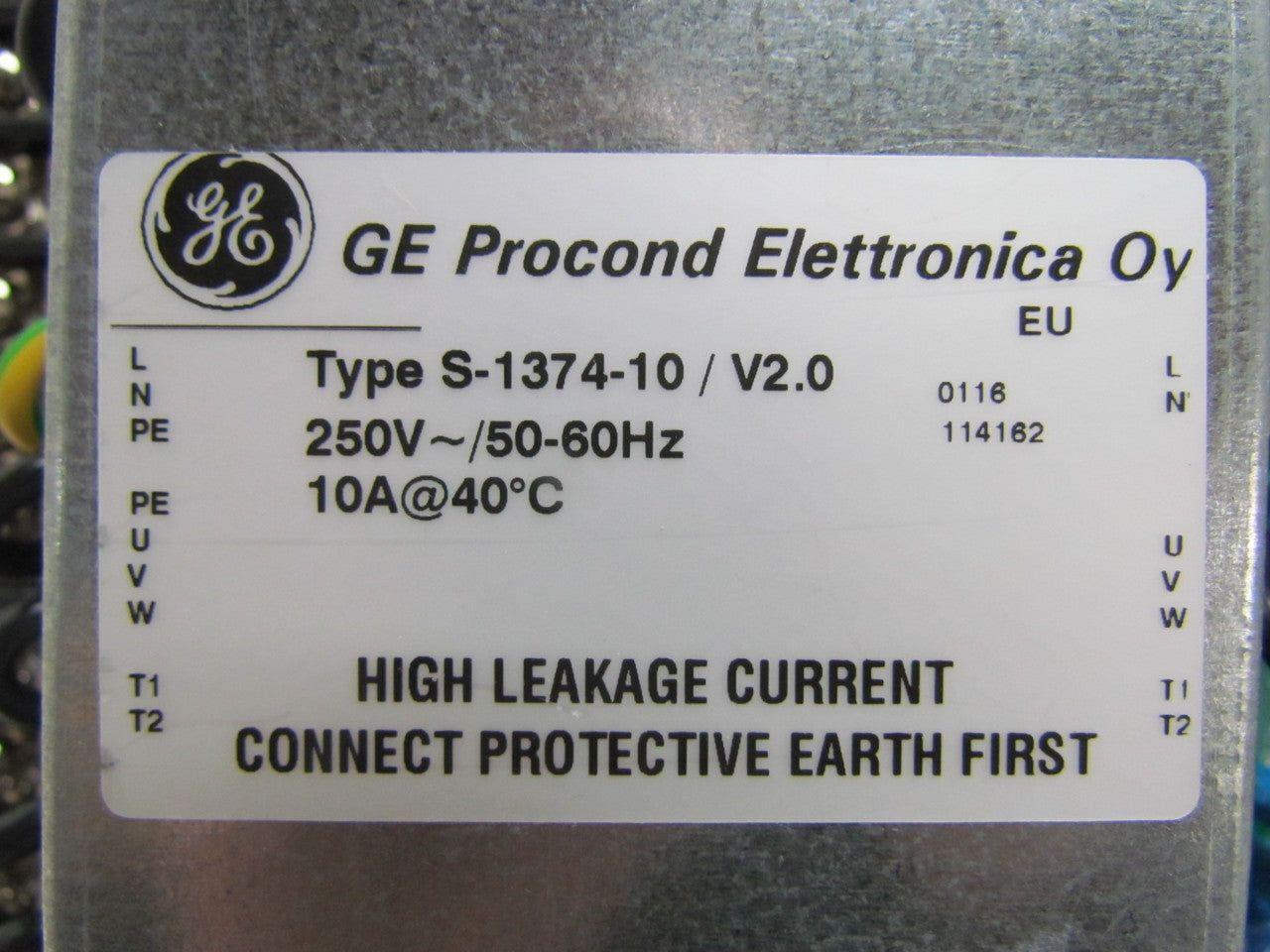 GE Myers S-1374-10/V2.0 Emerald Elite Pump Drive 1 HP Power Supply 250V 10 Amp