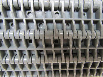 Flat Top Perforated Modular Conveyor Belt 24"x6' Ribbed/Flights