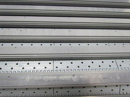 Flat Top Perforated Modular Conveyor Belt 24"x6' Ribbed/Flights