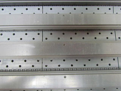 Flat Top Perforated Modular Conveyor Belt 24"x6' Ribbed/Flights