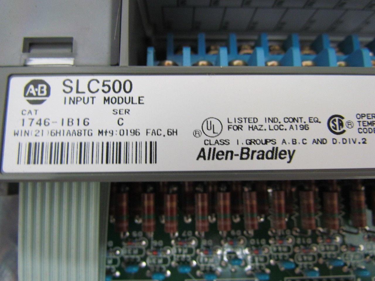 A-B SLC 500 Cat #1746-1B16 Series C Imput Module