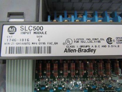 A-B SLC 500 Cat #1746-1B16 Series C Imput Module