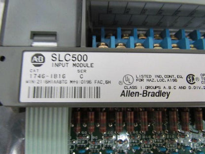 A-B SLC 500 Cat #1746-1B16 Series C Imput Module