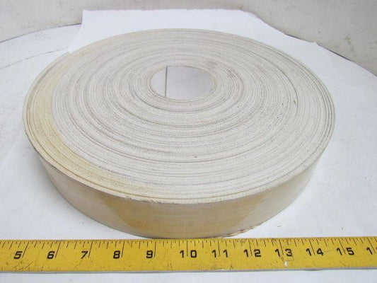 Multi Purpose Rubber Conveyor Belt 2"x100' Long 0.10" Thick White
