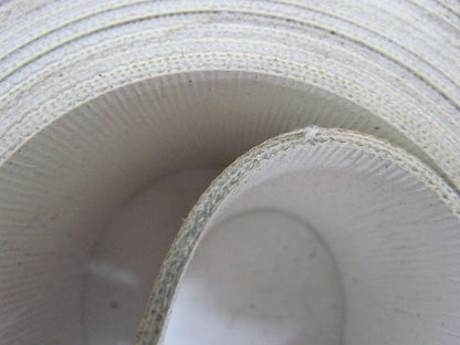 Multi Purpose Rubber Conveyor Belt 2"x100' Long 0.10" Thick White