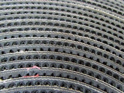2-Ply Rough Top Rubber Incline Conveyor Belt 2-1/8"x200' Long 0.26" Thick