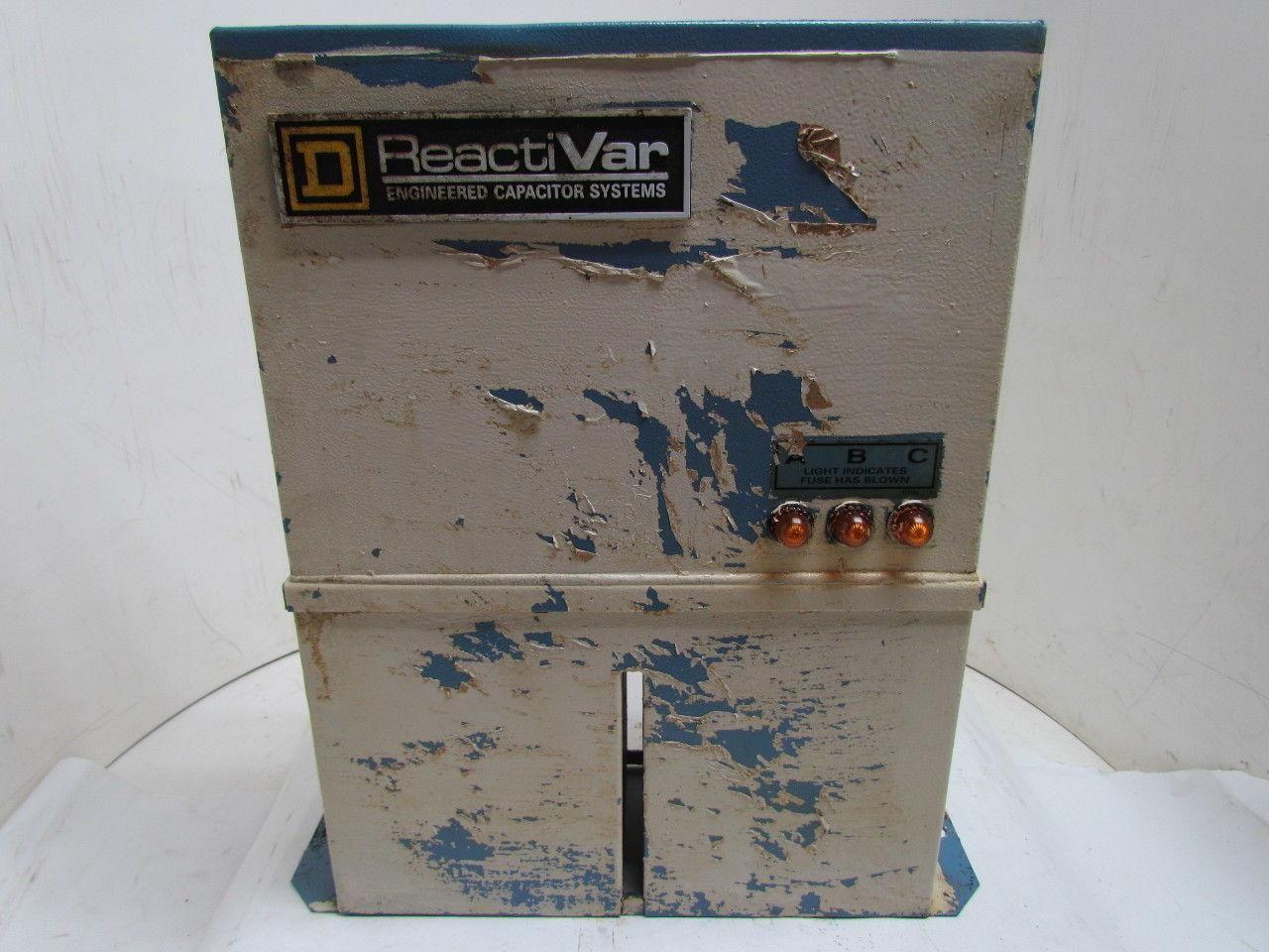 Square D PFCD4002F ReactiVar Fused Correction Capacitor 6 Amp 3PH 480V 2.5 KVAR