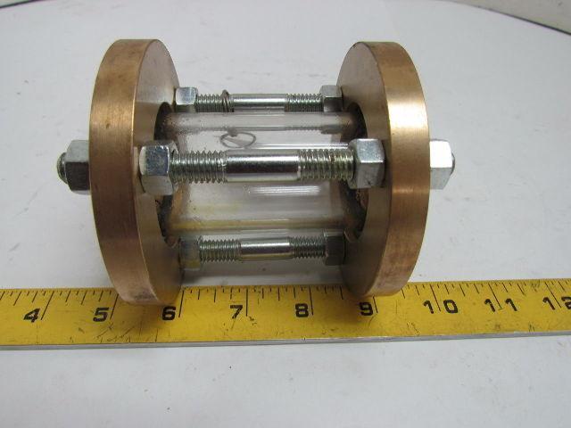 Jacoby-Tarbox 805S SFI Tube Sight Glass Flow Indicator 3/4" NPT 150 PSI Bronze