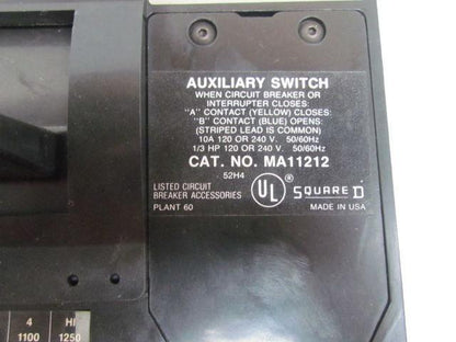 Adjustable Trip Circuit Breaker 600V 600AAC Modifications Shunt Trip/Aux Switch