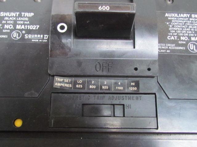 Adjustable Trip Circuit Breaker 600V 600AAC Modifications Shunt Trip/Aux Switch