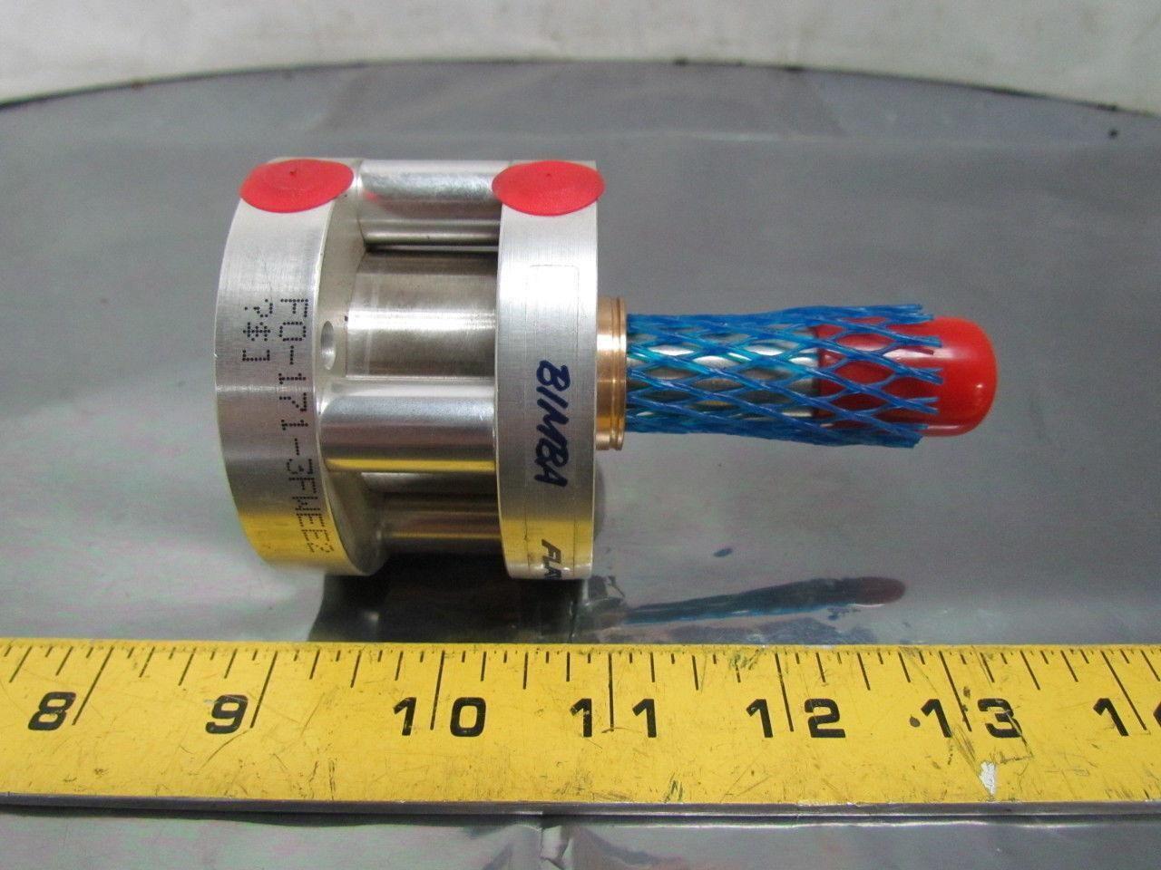 Bimba FO-171-3FWEE2 Pneumatic Air Cylinder 1-1/2"Bore 1" Stroke 2" Rod Extension