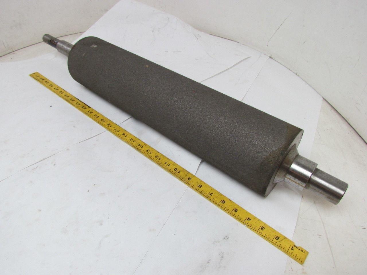 Heavy Steel Rough Coated Abrasive Grip Top Pulley Conveyor Roller 5"x21.5" 25"BF