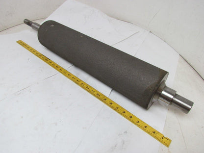 Heavy Steel Rough Coated Abrasive Grip Top Pulley Conveyor Roller 5"x21.5" 25"BF