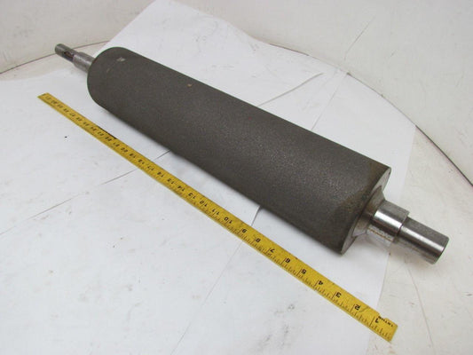 Heavy Steel Rough Coated Abrasive Grip Top Pulley Conveyor Roller 5"x21.5" 25"BF