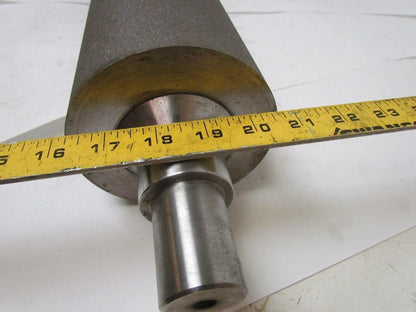 Heavy Steel Rough Coated Abrasive Grip Top Pulley Conveyor Roller 5"x21.5" 25"BF