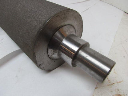 Heavy Steel Rough Coated Abrasive Grip Top Pulley Conveyor Roller 5"x21.5" 25"BF