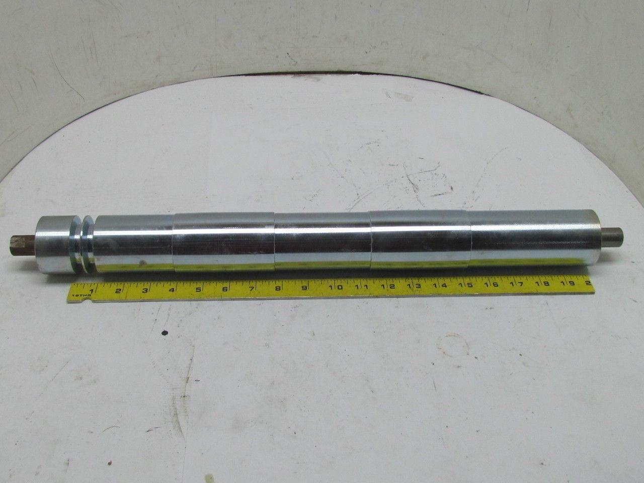 SMB Machinery Steel Belt Pulley Conveyor Roller 60mm Dia 540mm Long 20mm Shaft