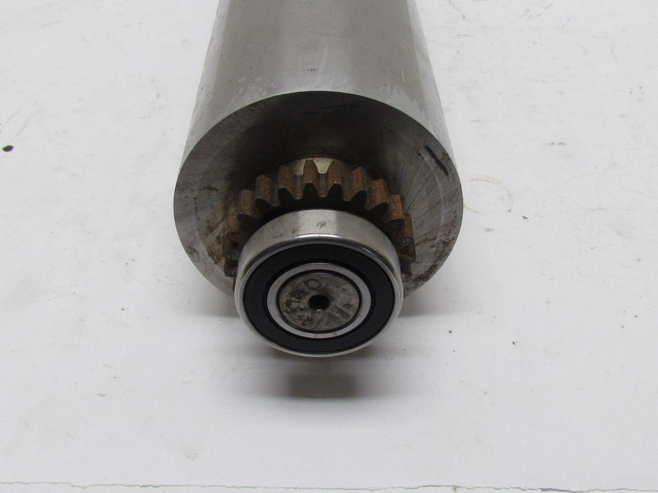 Sprocket Drive Steel Conveyor Roller 100mm Dia 565mm Long 8mm Pitch 635mm BF