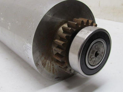 Sprocket Drive Steel Conveyor Roller 100mm Dia 565mm Long 8mm Pitch 635mm BF