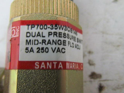 Wasco TP700-35W3C/8146 29331-1 Dual Pressure Switch 30 PSI Max 5 Amp 250 VAC