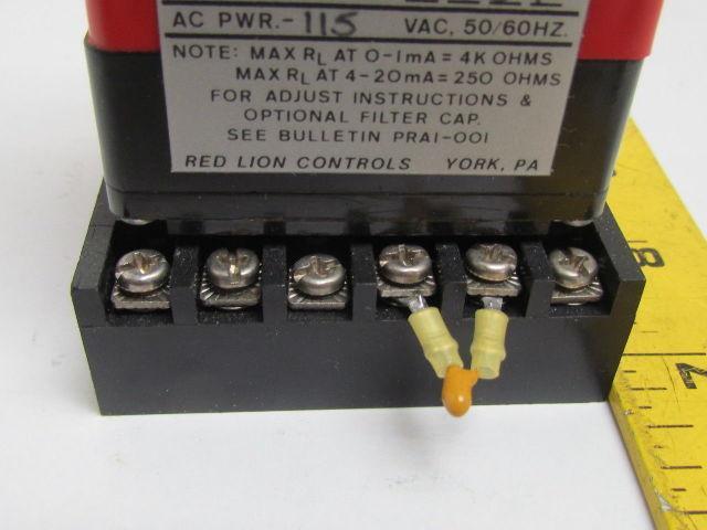 Red Lion Controls PRA1-1031 Pulse Rate Converter 115 VAC 12-Pin w/Base