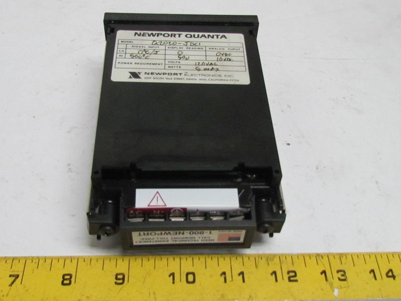 Newport Quanta Q2020-JDC1 Digital Temperature Panel Meter 10 VDC 5 Watt 4-Digit