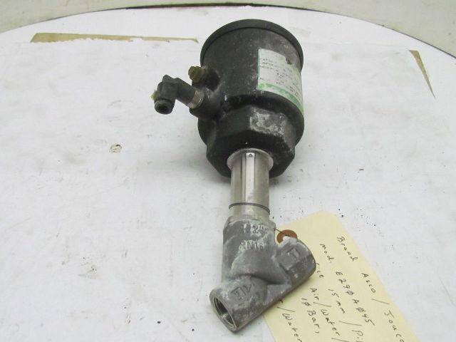ASCO Joucomatic 1/2" Stainless Steel Pressure Operated Angled Piston Type Valve