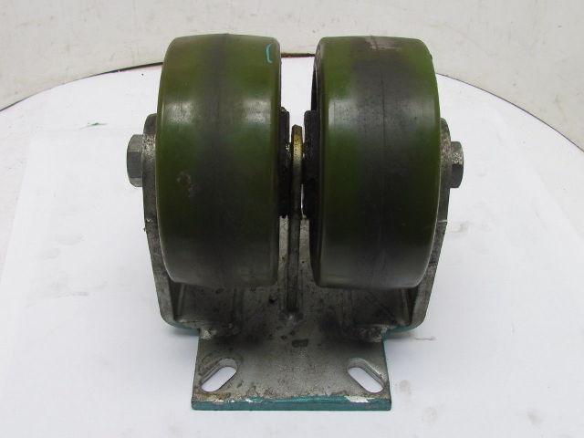 Albion 0264 2-Wheel Dual Double Wheel Rigid Caster 2-1/2"x6" Polyurethane