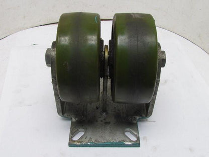 Albion 0264 2-Wheel Dual Double Wheel Rigid Caster 2-1/2"x6" Polyurethane