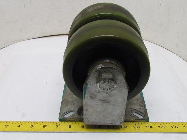 Albion 0264 2-Wheel Dual Double Wheel Rigid Caster 2-1/2"x6" Polyurethane
