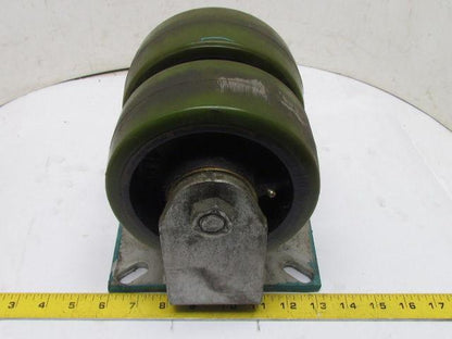 Albion 0264 2-Wheel Dual Double Wheel Rigid Caster 2-1/2"x6" Polyurethane