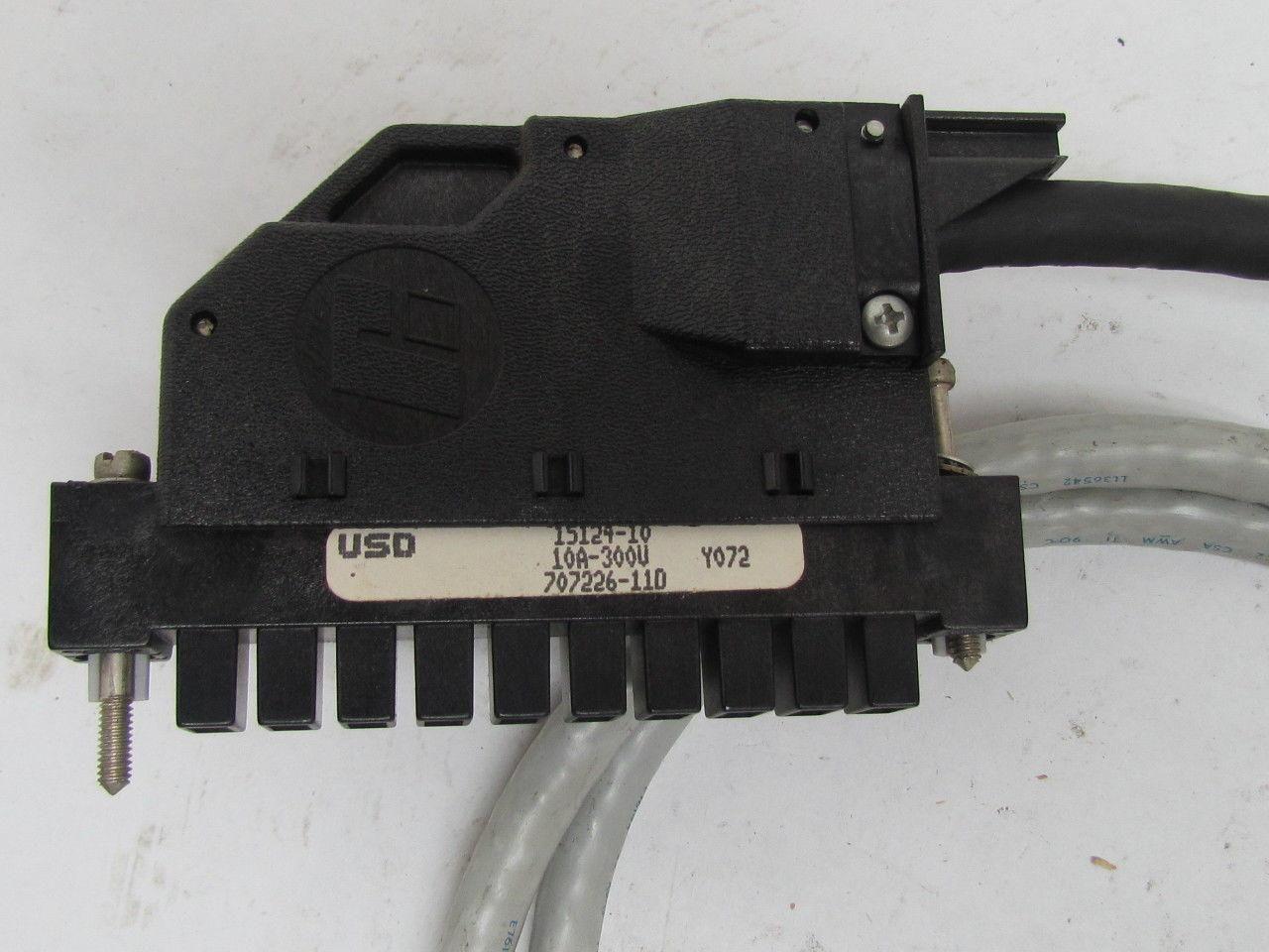 Reliance Electric 612417-60R CFR-125 Connector Cable 10 Amp 300V 4' 15124-10