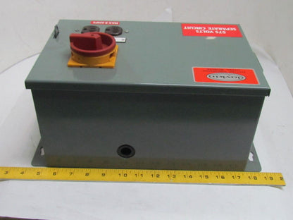 Daykin LTFS-05 575 Transformer Disconnect Switch 1000VA 575V Pri 115V Sec 1Ph