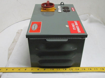 Daykin LTFS-05 575 Transformer Disconnect Switch 1000VA 575V Pri 115V Sec 1Ph