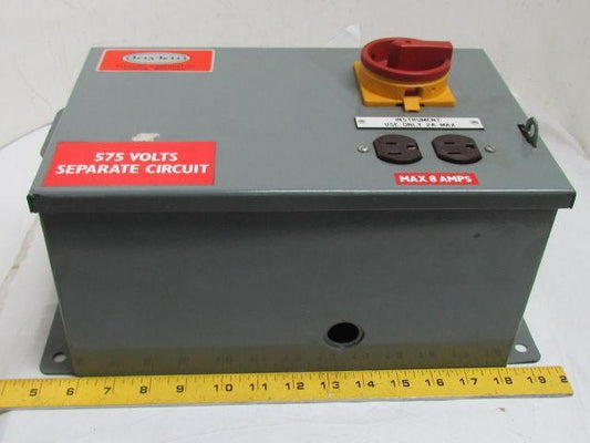 Daykin LTFS-05 575 Transformer Disconnect Switch 1000VA 575V Pri 115V Sec 1Ph