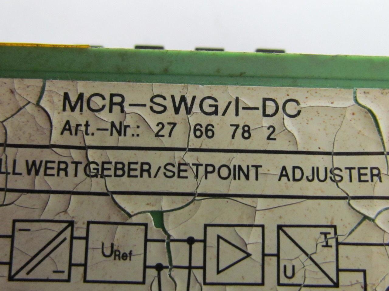 Phoenix Contact MCR-SWG/I-DC Setpoint Adjuster 24 VDC 4-Digit 0-19mA