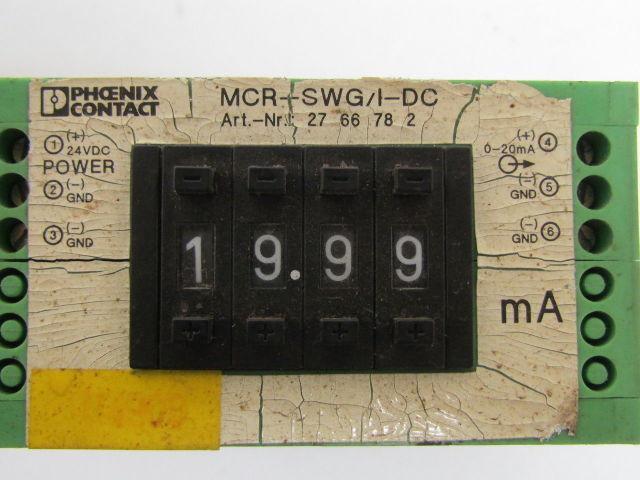 Phoenix Contact MCR-SWG/I-DC Setpoint Adjuster 24 VDC 4-Digit 0-19mA